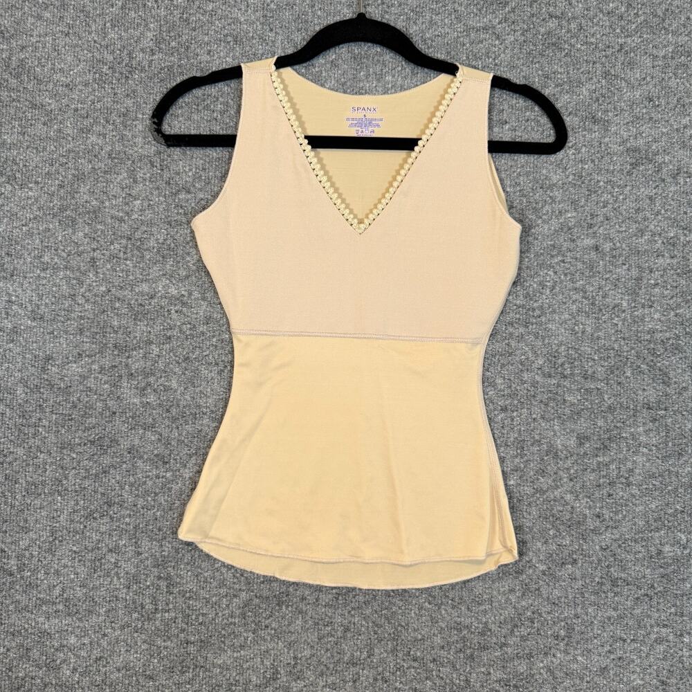 SPANX Cream V-Neck Bodysuit